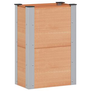 vidaXL Letto rialzato da giardino Marrone 50 x 30 x 72 cm