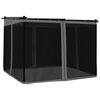 vidaXL Gazebo con Pareti in Rete Antracite 3x3 m in Acciaio