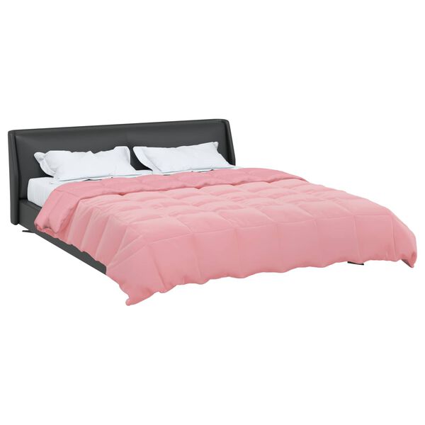 vidaXL Duvet Invernale Trapuntato Rosa 200 x 220 cm Microfibra