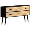 vidaXL Credenza 110x33x64 cm in Legno Massello di Mango