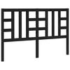 vidaXL Testiera per Letto Nera 146x4x100 cm in Legno Massello di Pino