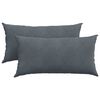 vidaXL Cuscini da Divano 2 pcs Grigio scuro 80 x 40 cm