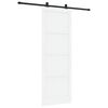 vidaXL Porta scorrevole Bianco e Nero 83 x 232 cm