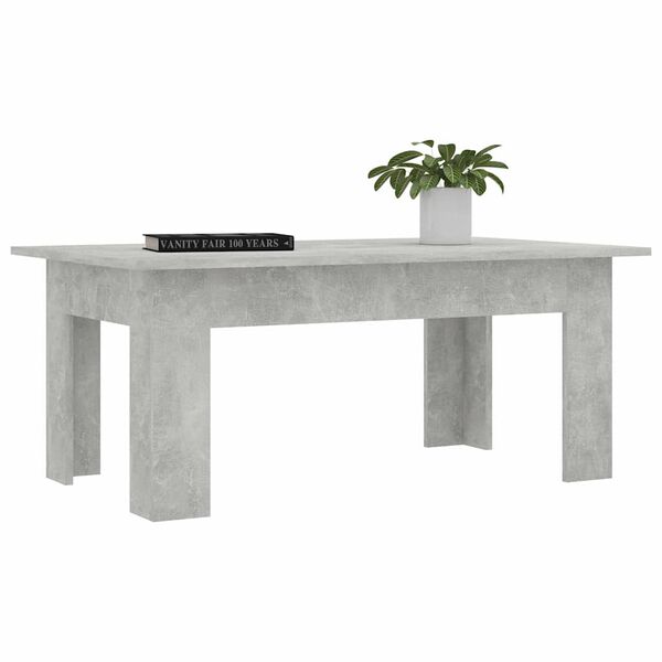 vidaXL Tavolino Salotto Grigio Cemento 100x60x42 cm Legno Multistrato