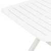 vidaXL Tavolo da Giardino Bianco 79x72x70 cm Plastica