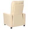 vidaXL Poltrona Massaggiante Crema in Tessuto