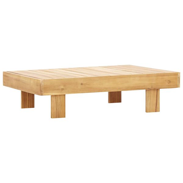 vidaXL Tavolino da Salotto 100x60x25 cm in Legno Massello di Acacia