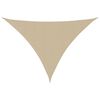 vidaXL Parasole a Vela Oxford Triangolare 4x5x5 m Beige