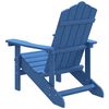 vidaXL Sedia da Giardino Adirondack Blu Acqua in HDPE