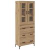 vidaXL Credenza 2 pz Rovere artigianale 69,5 x 34 x 180 cm