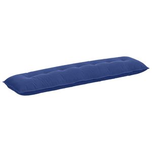 vidaXL Cuscino per Schiena Blu Polizia 200 x 50 cm Tessuto in Cords
