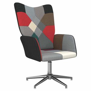 vidaXL Sedia Relax in Tessuto Patchwork