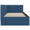 vidaXL Cornice del letto ad angolo Blu 90 x 200 cm Tessuto