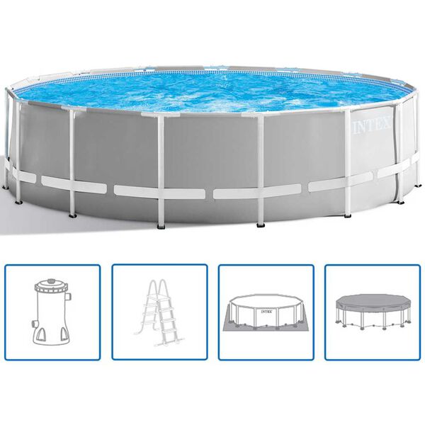 Intex Set Piscina Prism Frame 457x122 cm
