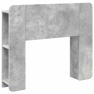 vidaXL Testata del letto Grigio Cemento Legno ingegnerizzato
