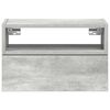 vidaXL Comodino a Muro Grigio Cemento 45x26x28,5 cm