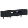 vidaXL Mobile TV LED a 5 pezzi Nero Legno ingegnerizzato
