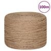 vidaXL Corda in Juta Lunga 100 m Spessa 4 mm