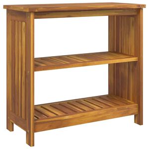 vidaXL Mobiletto da Giardino con lo scaffale Naturale 75 x 35 x 70cm