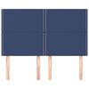 vidaXL Testiera Blu 144x5x118/128 cm Tessuto