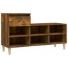 vidaXL Scarpiera Rovere Fumo 102x36x60 cm in Legno Multistrato