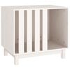 vidaXL Casetta per Cani bianco 70x50x62 cm in Legno Massello di Pino