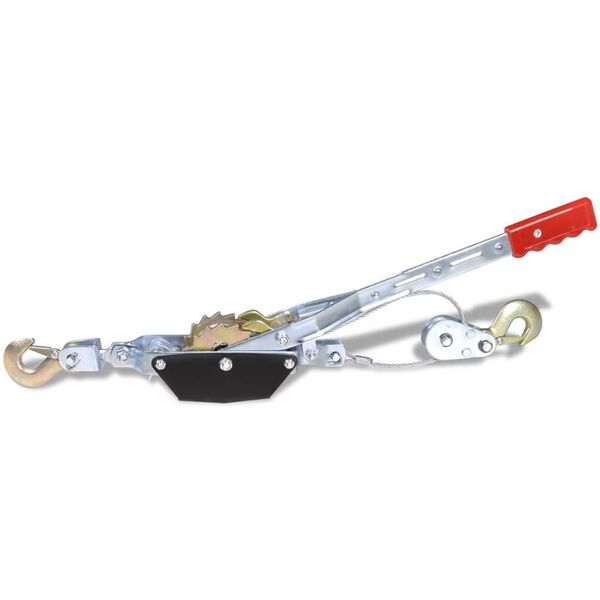 vidaXL Argano Tiracavi da 1000 kg con 2 Trazioni