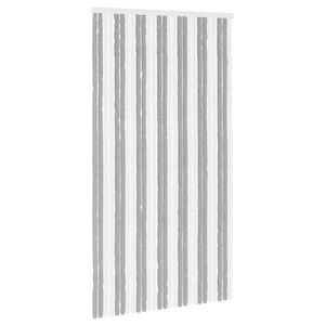 vidaXL Tenda per insetti in chenille Grigio e Bianco 118 x 220 cm
