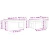 vidaXL Set di Tavolini da Caff&egrave; 2 pcs Rovere artigianale