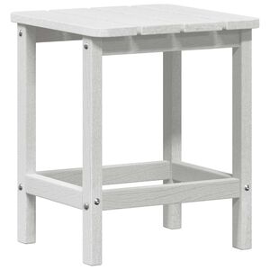 vidaXL Tavolo laterale Bianco 38 x 38 x 46 cm Polietilene