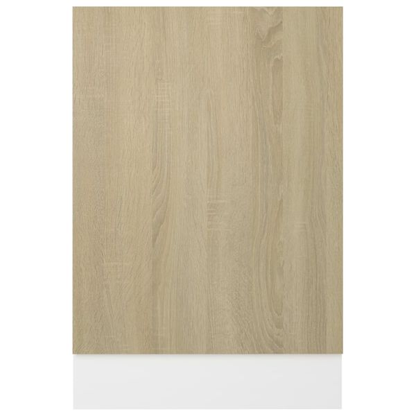 vidaXL Pannello Lavastoviglie Rovere Sonoma 45x3x67 cm Multistrato