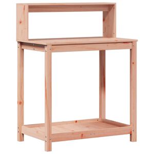 vidaXL Tavolo Invaso con Ripiani 82,5x50x109,5 cm Massello Douglas
