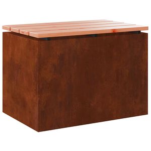 vidaXL Panchina da giardino Ruggine 60 x 40 x 43 cm acciaio corten