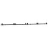 vidaXL Kit di Binari per Porte Scorrevoli 400 cm Acciaio Nero