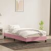 vidaXL Giroletto senza Materasso Rosa 80x220 cm Velluto