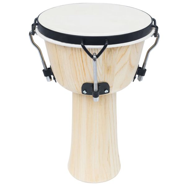 vidaXL Tamburo Djembe con Tensori 25 cm in Pelle di Capra