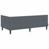 vidaXL Struttura Letto Angolare con Materasso 2 pcs Grigio Velluto
