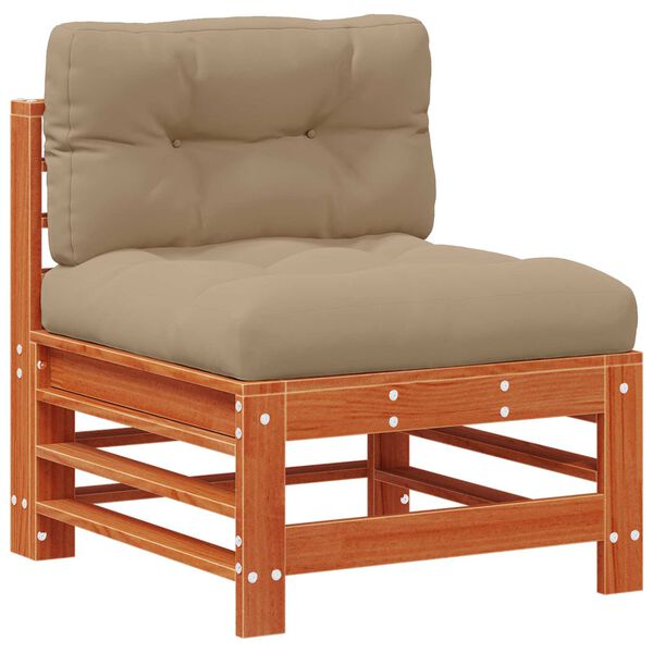 vidaXL Set Lounge da Giardino 6 pcs Marrone Cera