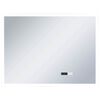 vidaXL Specchio LED Bagno con Sensore Tattile e Schermo Orario 80x60cm