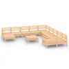 vidaXL Set Salotto da Giardino 12 pz in Legno Massello di Pino