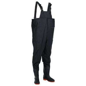 vidaXL Wader da Pesca con Pettorina e Stivali Nero Taglia 38
