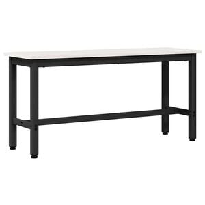 vidaXL Panchina da pranzo Bianco 100 x 32,5 x 49 cm