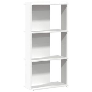 vidaXL Libreria a 3 Ripiani Bianca 60x30x120 cm in Legno Multistrato