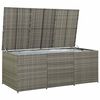 vidaXL Baule da Giardino in Polyrattan 180x90x70 cm Grigio