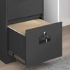 vidaXL Armadio per File con cassetto 2 pcs Nero 44 x 50 x 106.5 cm