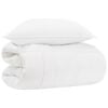 vidaXL Set di Piumoni 2 pz 155 x 200 cm Tutte le stagioni Bamb&ugrave; Bianco