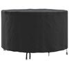 vidaXL Copertura per mobili 128 x 128 x 71 cm Tessuto Oxford 210D Nero