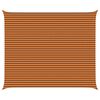 vidaXL Vela da ombra solare Arancione e Marrone 6 x 5 m