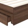 vidaXL Letto con Contenitore con testiera Rovere Marrone 75 x 190 cm