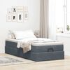 vidaXL Struttura Letto Pouf con Materasso 100x200 cm Velluto